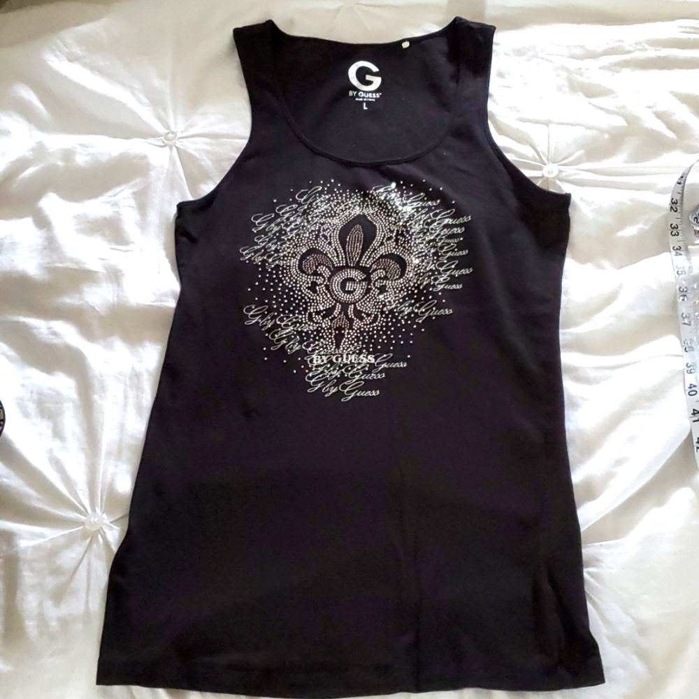 G By GUESS Razorback tank top